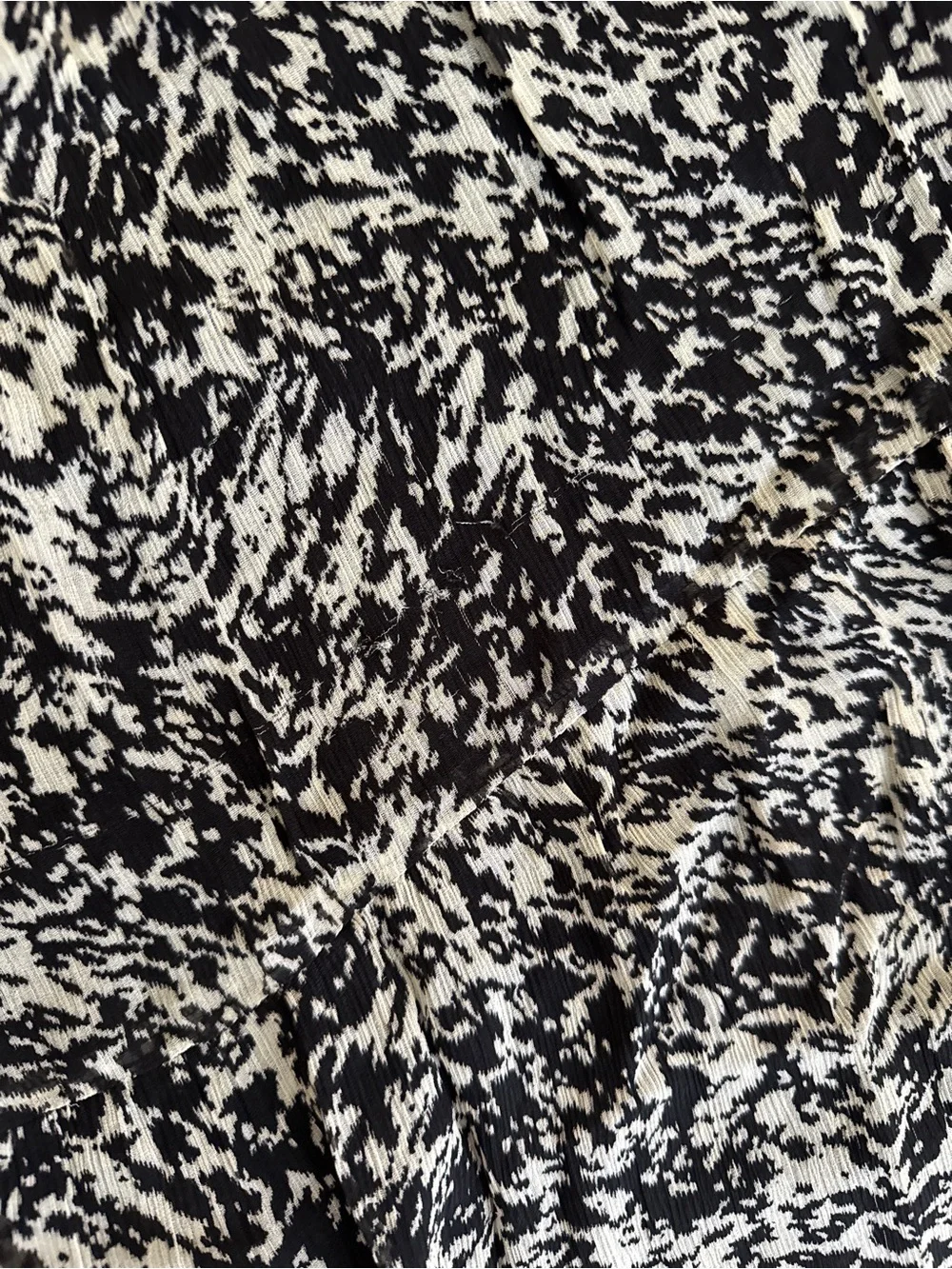 ba&sh Elliot Animal Print Midi Skirt - Black/White Size S